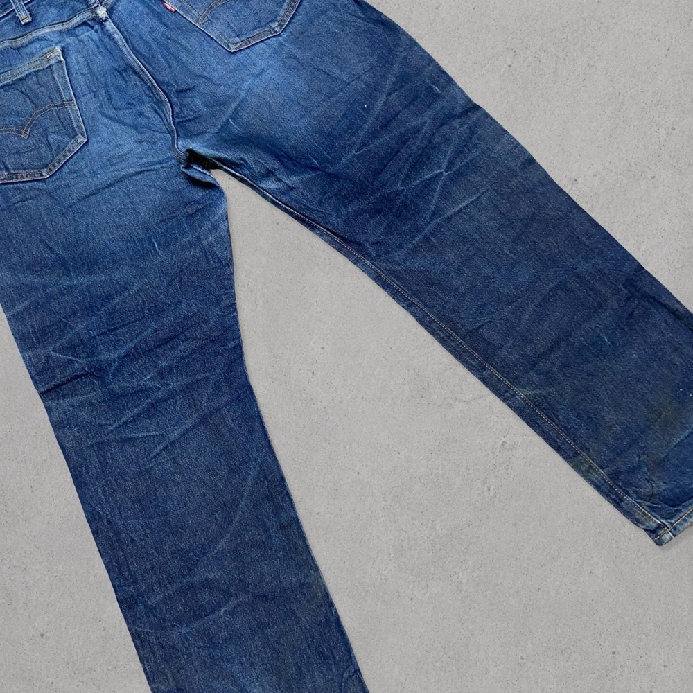 Levi's 501 Jeans Men's 38x32 (38x30) Blue Straight Leg Button Fly Denim Pants - Picture 4 of 10